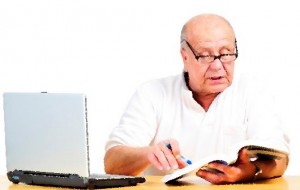 Man Reading Website Policy